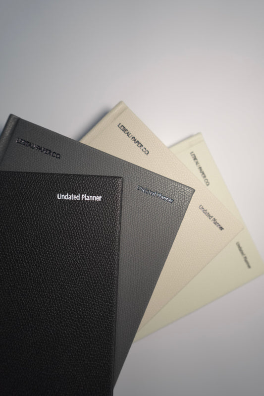 Vegan Leather Planner | Undated - LeBeau Paper Co
