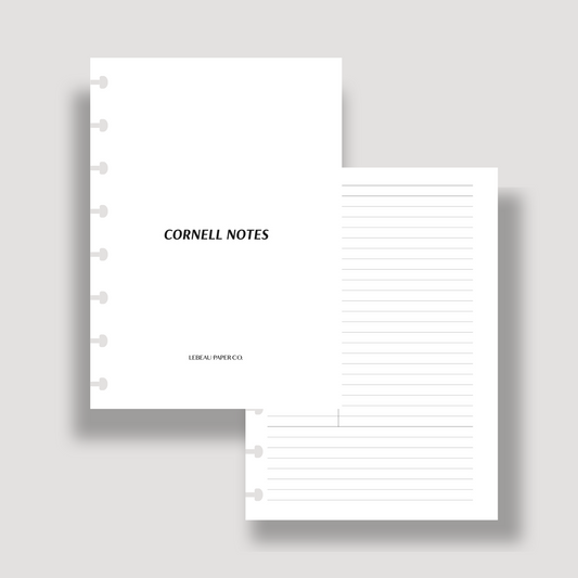 Cornell Notes Inserts - LeBeau Paper Co