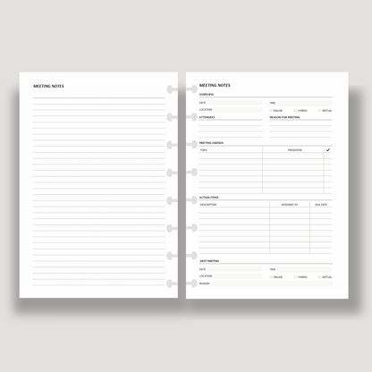 Meeting Notes Inserts - LeBeau Paper Co