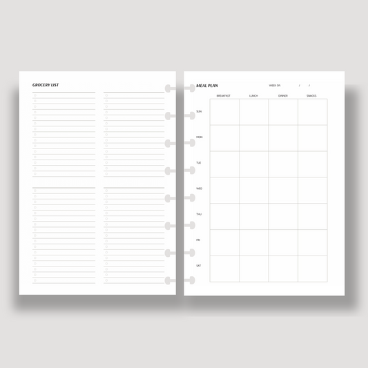 Meal Planning Inserts - LeBeau Paper Co