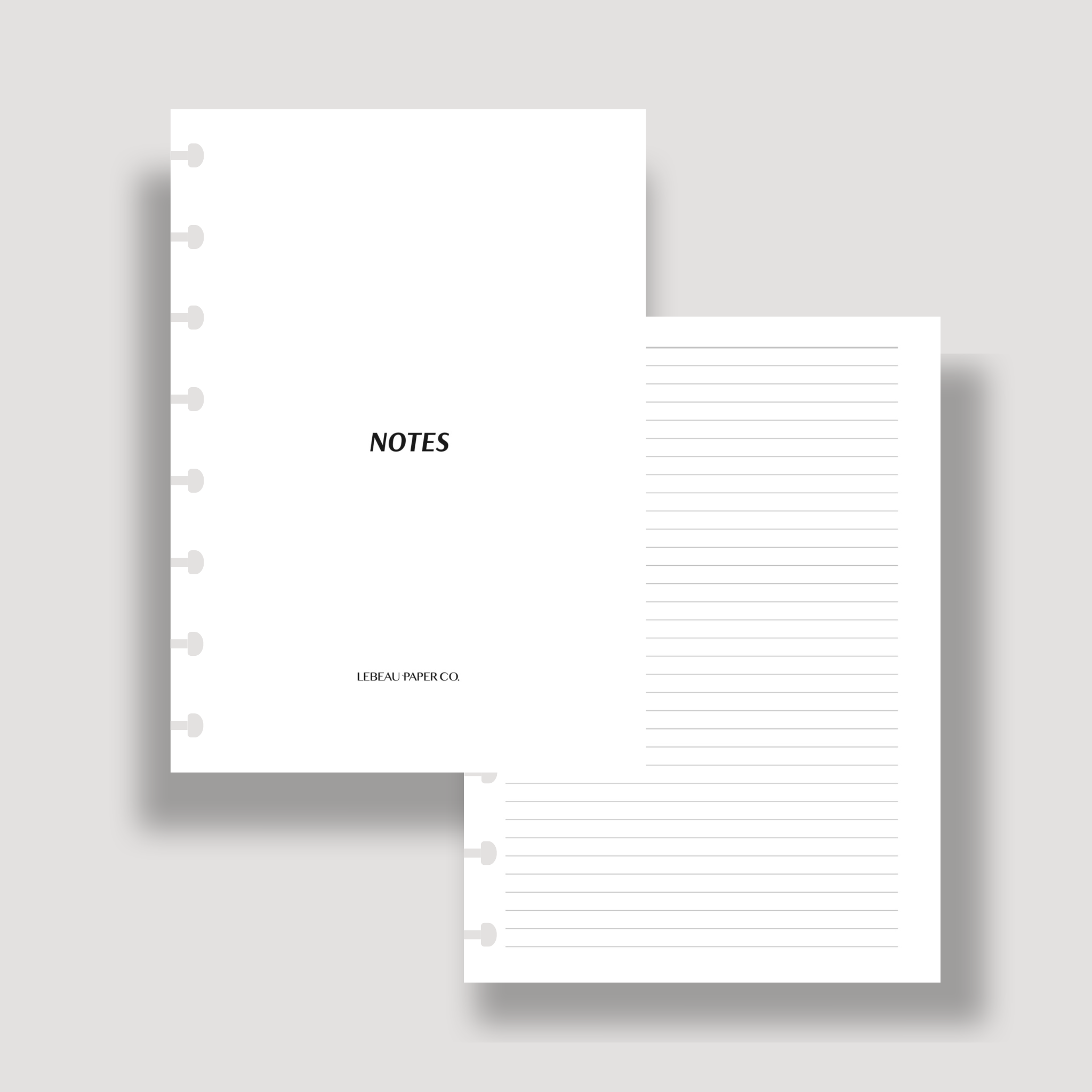Lined Notes Inserts LeBeau Paper Co Lined notes inserts lebeau paper co