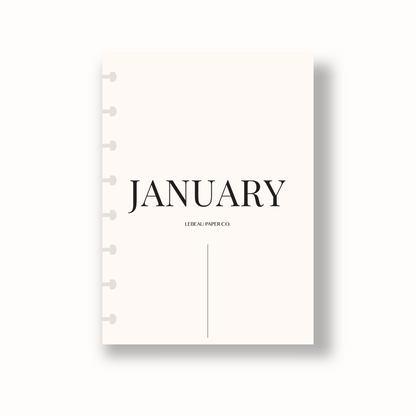 Vellum Monthly Dashboard Set | Center