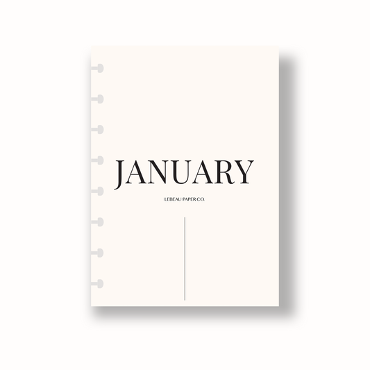 Vellum Monthly Dashboard Set | Center