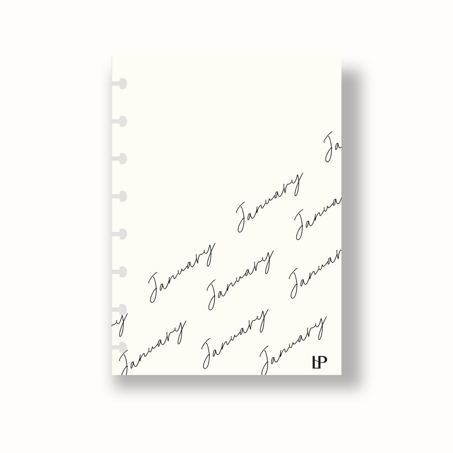 Vellum Monthly Dashboard Set | Cursive